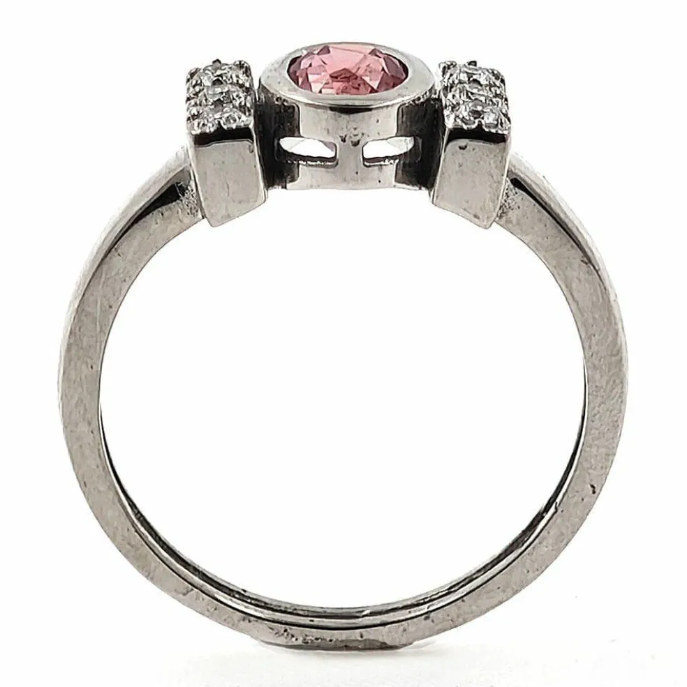 Bague en or avec saphir Padparadscha No Heat Sri Lanka et diamants