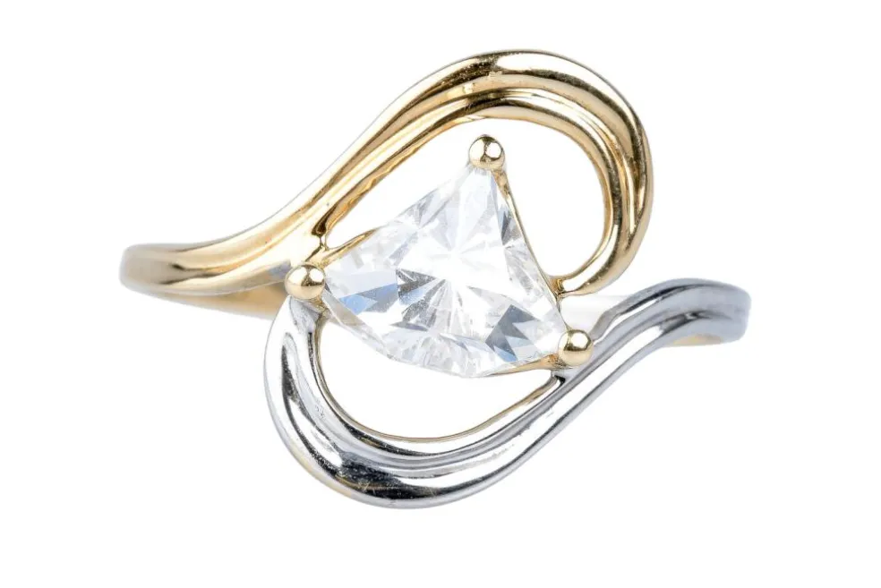 Bague en or bicolore
