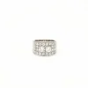 Bague en or blanc 1,64 carat avec diamants
