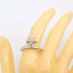 Bague en or blanc 18 carats & diamants