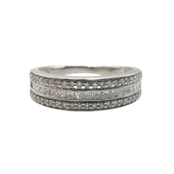 Bague en or blanc & diamants