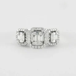 Bague en Or Blanc & diamants