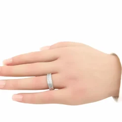 Bague en or blanc & diamants