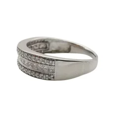 Bague en or blanc & diamants