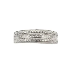 Bague en or blanc & diamants