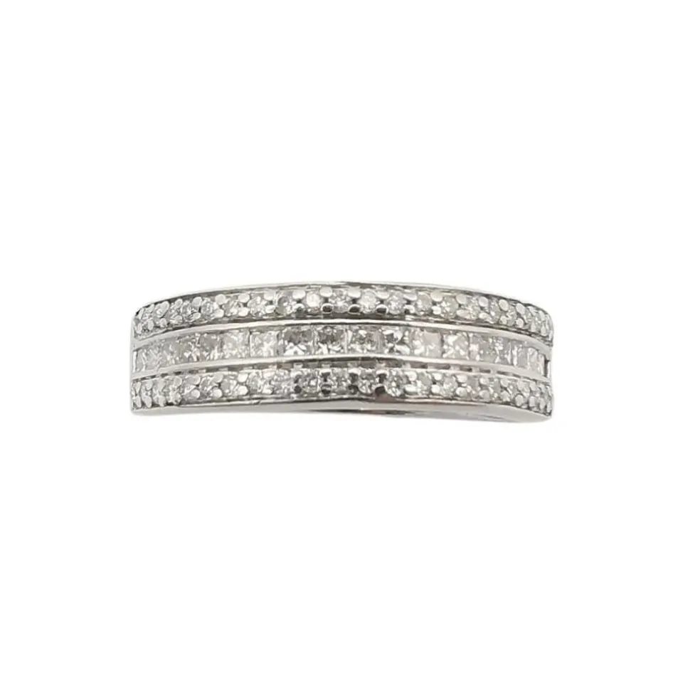 Bague en or blanc & diamants