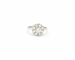 Bague en or blanc 18 kt avec diamants 0,70 ct