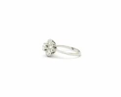 Bague en or blanc 18 kt avec diamants 0,70 ct