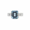 Bague en or blanc avec aigue-marine de 2,9 ct et diamants