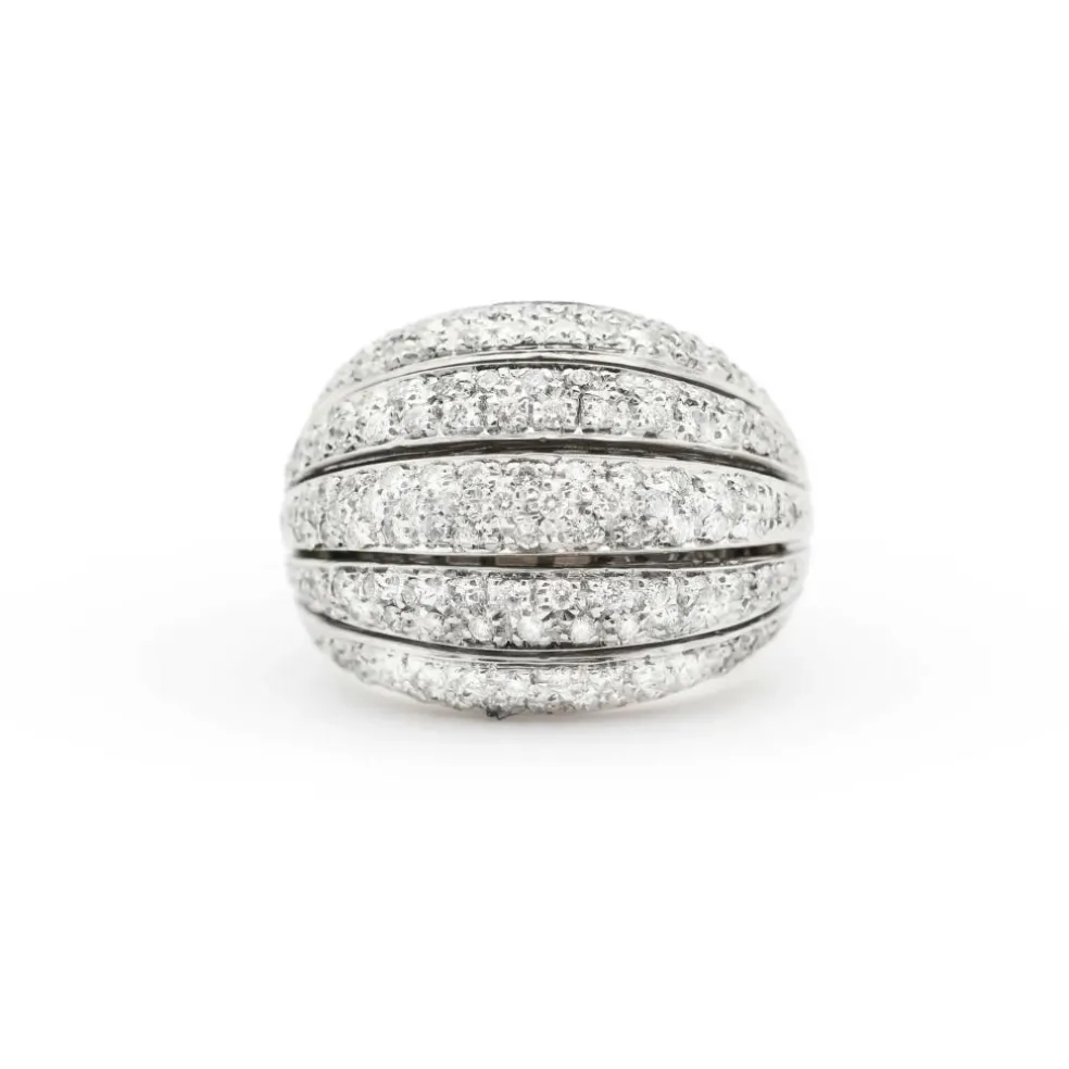 Bague en or blanc avec diamants de 0,76 carat