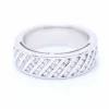 Bague en or blanc avec diamants