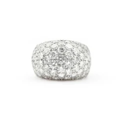 Bague en or blanc avec diamants de 2,80 carats