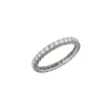 Bague en or blanc avec diamants