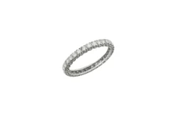 Bague en or blanc avec diamants