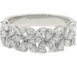 Bague en or blanc avec diamants de 1.010 carats