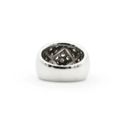 Bague en or blanc avec diamants de 2,80 carats