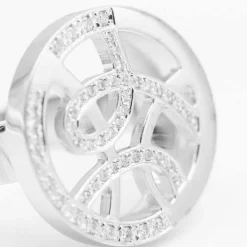 bague en or blanc avec diamants