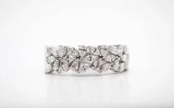 Bague en or blanc avec diamants de 1.010 carats