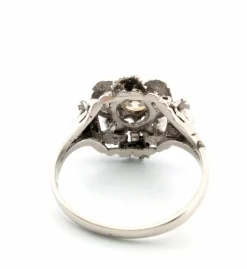 Bague en or blanc avec diamant