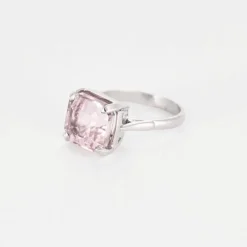Bague en Or blanc avec Kunzite