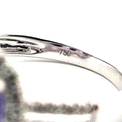 Bague en or blanc avec tanzanites et diamants