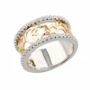 Bague en or blanc, diamants naturels