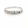 Bague en or blanc diamants