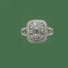 Bague en Or blanc diamants