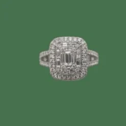 Bague en Or blanc diamants