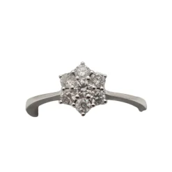 Bague en Or blanc, diamants