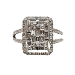 Bague en Or blanc diamants