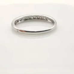 Bague en or blanc diamants