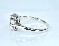 Bague en or blanc Diamant taille brillant