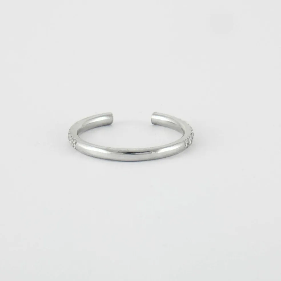 Bague en or blanc diamants