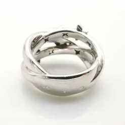 Bague en or blanc diamants