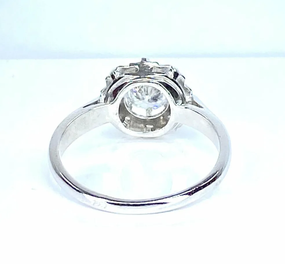 Bague en or blanc Diamant taille brillant