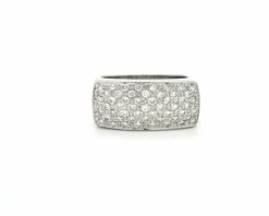 Bague en or blanc et diamant