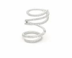Bague en or blanc et diamants