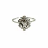 Bague en or blanc et diamants