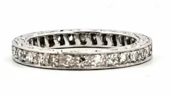 Bague en or blanc et diamants
