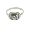 Bague en or blanc et diamant