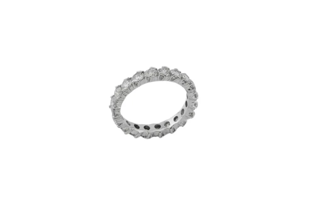 Bague en or blanc et diamants