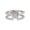 Bague en or blanc et diamant