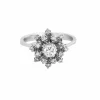 Bague en or blanc et diamants