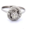 Bague en or blanc et diamant des années 40