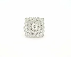 Bague en or blanc et diamants de 2,20 ct