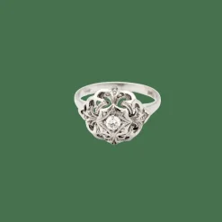 Bague en or blanc et diamant