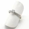 Bague en or blanc et diamants