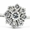 Bague en or blanc et diamants