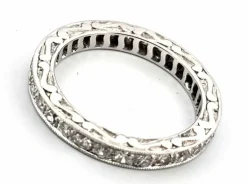 Bague en or blanc et diamants